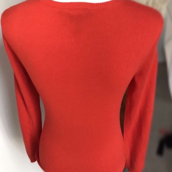 Ralph Lauren Silk Cashmere Orange Crew Neck Sweater Size S Excellent Condition - Picture 4 of 8
